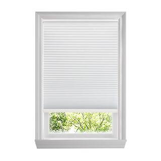 Shadow White Cordless Blackout Cellular Shades for Windows - 35 in. W x 48 in. L (Actual Size 34.... | The Home Depot