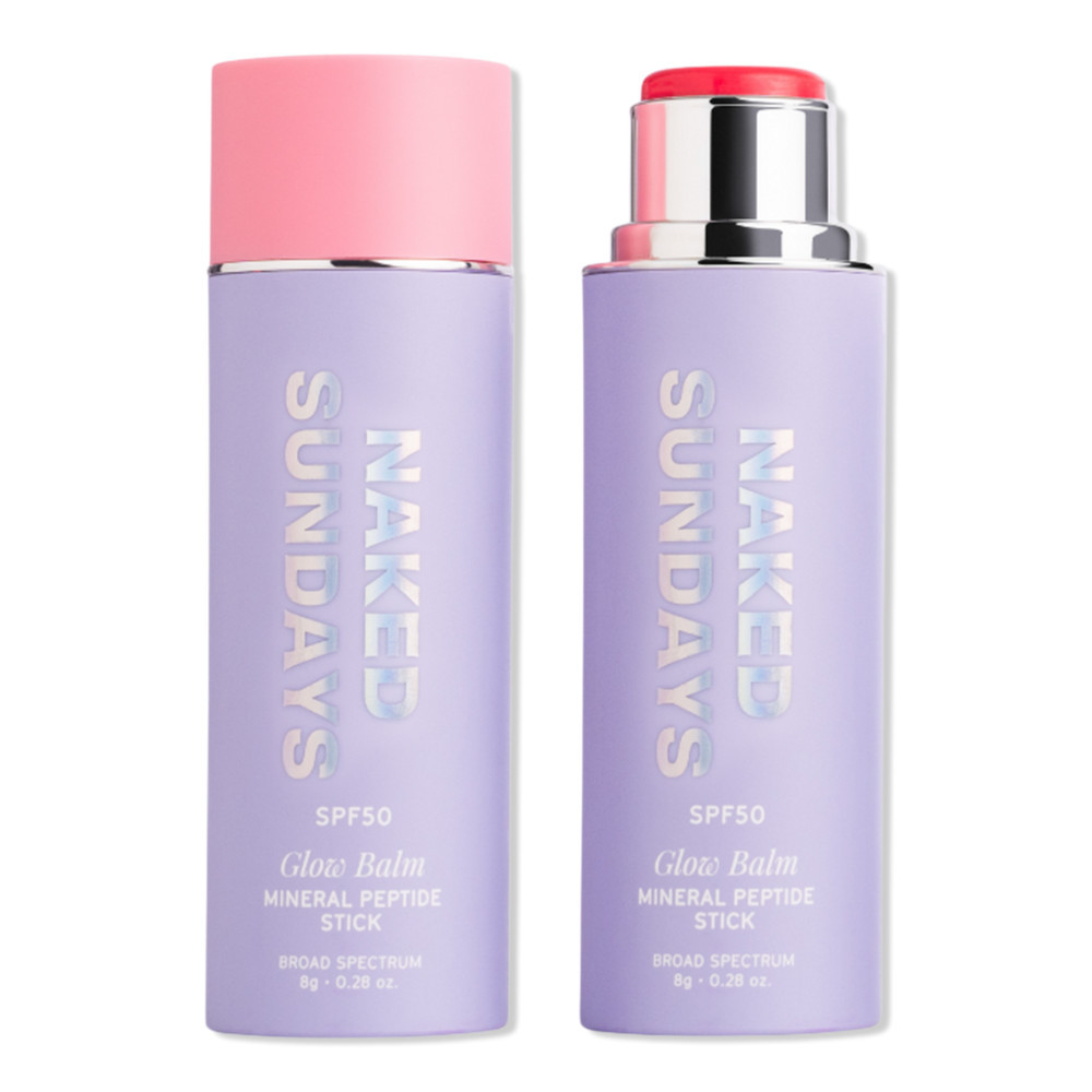 Naked Sundays Glow Balm Peptide Blush Stick SPF 50 - Pink Pop | Ulta
