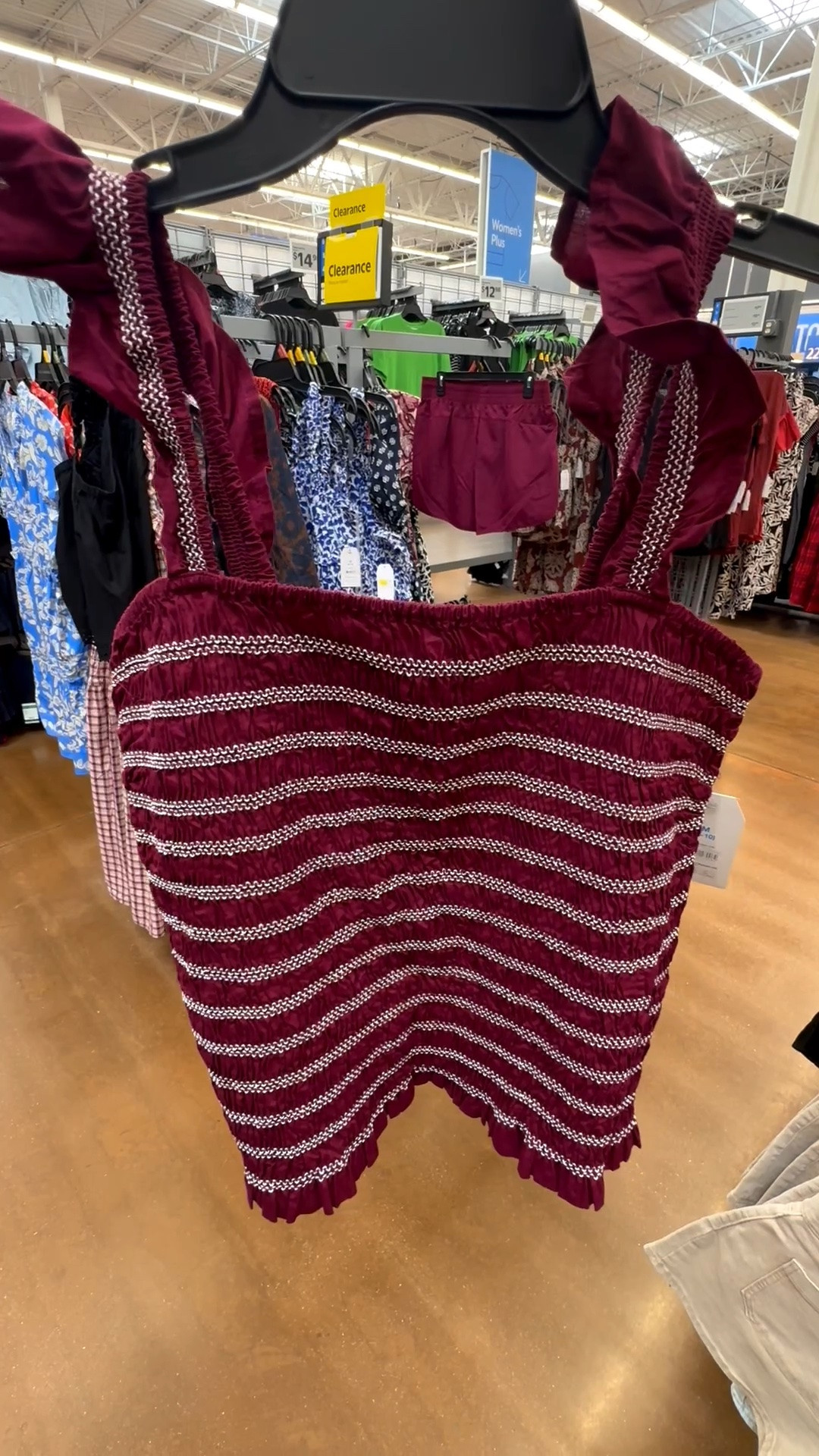 Walmart Smocked Tank Top | Striped Tank Top | Walmart Style

#LTKootd #LTKSeasonal