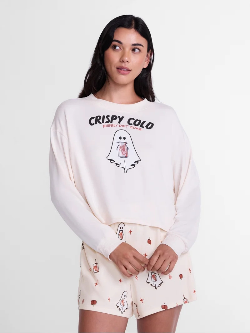 Diet Coke Women's Halloween Tee and Shorts Pajama Set by Grayson Social, 2-Piece, Sizes XS-3X | Walmart (US)
