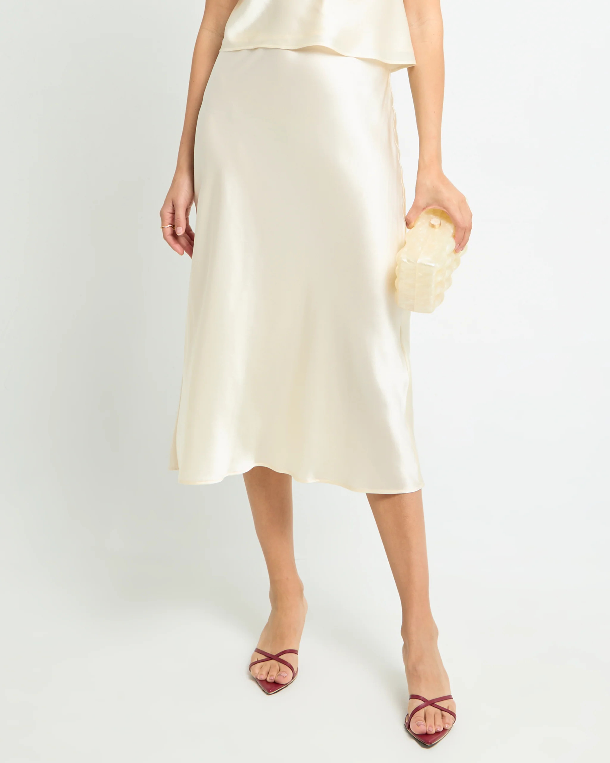 Alaia Silk Midi Skirt | Few Moda