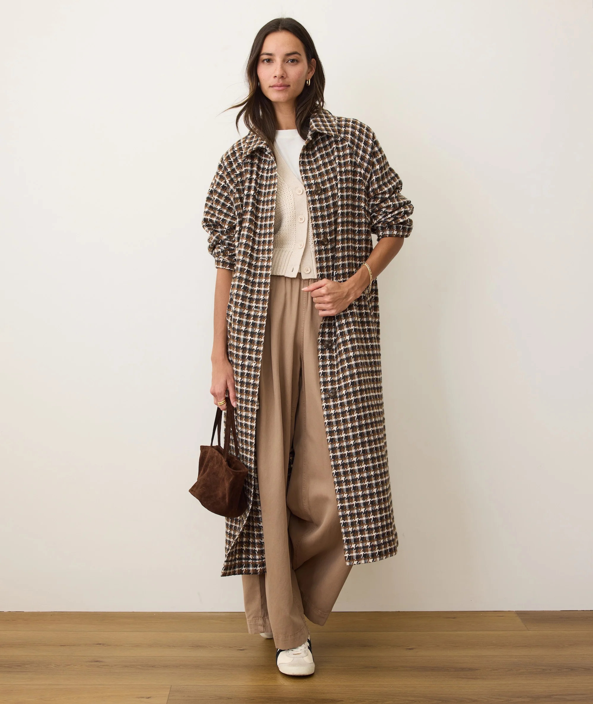 Hayes Houndstooth Trench Coat | Marine Layer