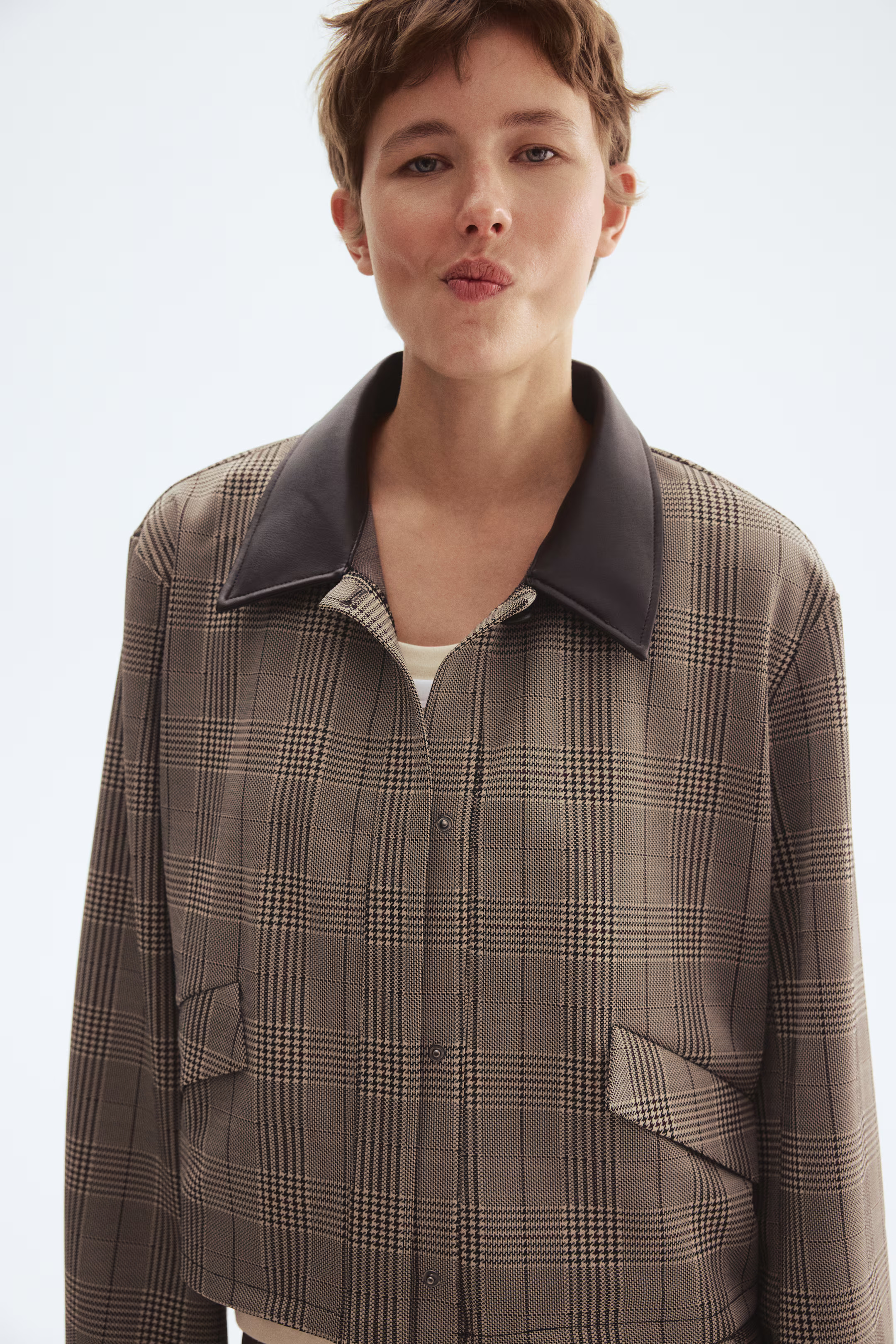 Coated-collar jacket | H&M (UK, MY, IN, SG, PH, TW, HK)