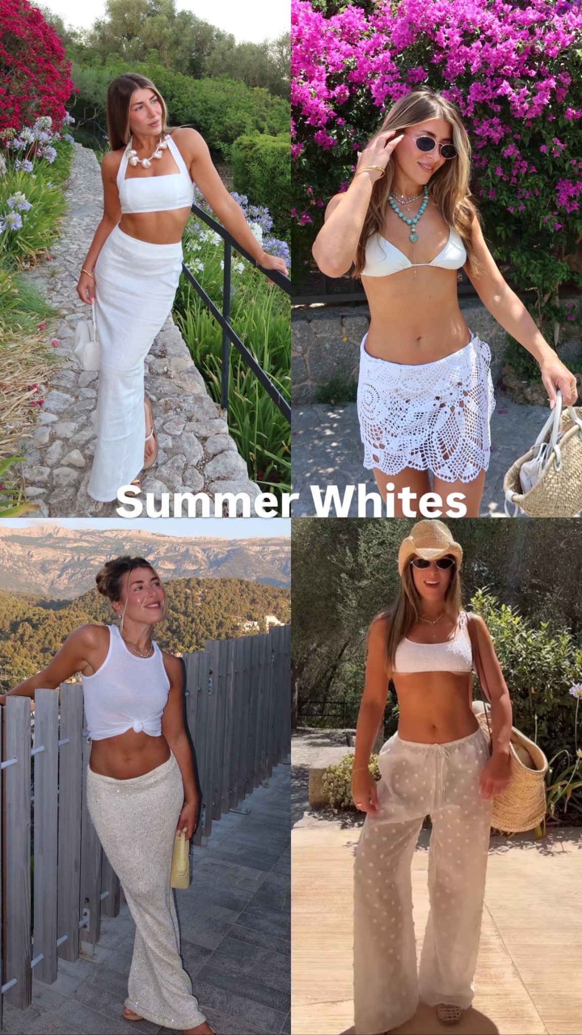 Summer whites! Shop my fav white looks I wore in spain 
