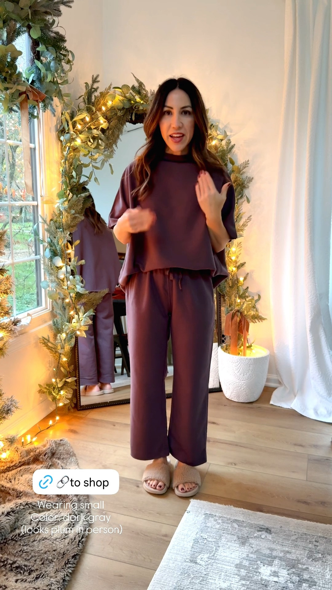 Wearing small matching set. Color is dark gray, but looks plum in person. Travel outfit, Amazon fashion.

#LTKOver40 #LTKSaleAlert #LTKFindsUnder50