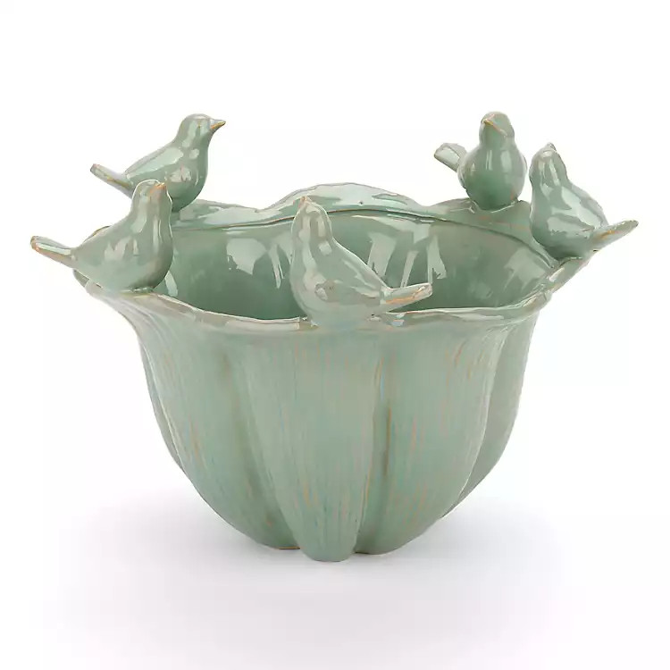 New! Blue Bird Ceramic Decorative Bowl | Kirklands