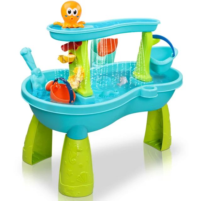 Hot Bee Water Table for Toddlers, Rain Showers Splash Pond Water Sensory Tables Summer Beach Toys... | Walmart (US)