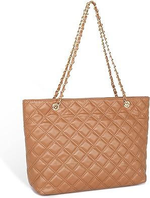 Montana West Shoulder Handbags for Women Quilted Tote Purse Ladies Designer Satchel Hobo Bag with... | Amazon (US)