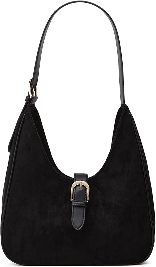 Retro Suede Shoulder Bag For Women Underarm Bag Winter Women's Hobo Bag Purse Tote Bag Commuter H... | Amazon (US)