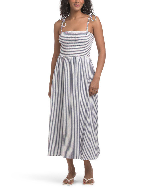 Seersucker Maxi Dress | TJ Maxx