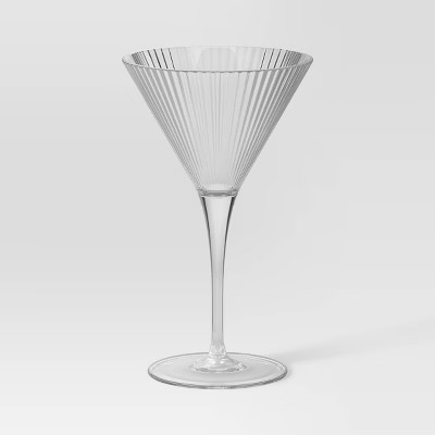 5.7oz Ribbed Cassin Martini Glass - Threshold™ | Target