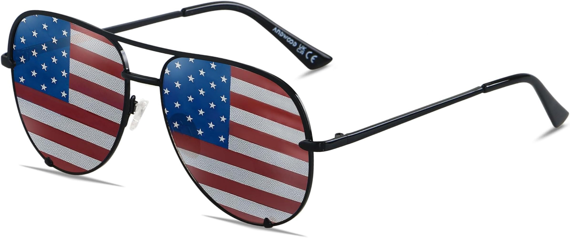 ANDWOOD Oversized Aviator Sunglasses for Women Men Big Large UV Protection Fashion Sun glasses | Amazon (US)