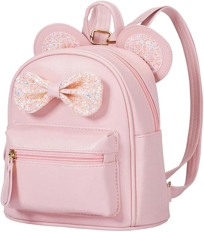Cutest Cartoon Toddler Sequin Bow Mouse Ears Bag Mini Travelling School Shoulder Backpack for Tee... | Amazon (US)