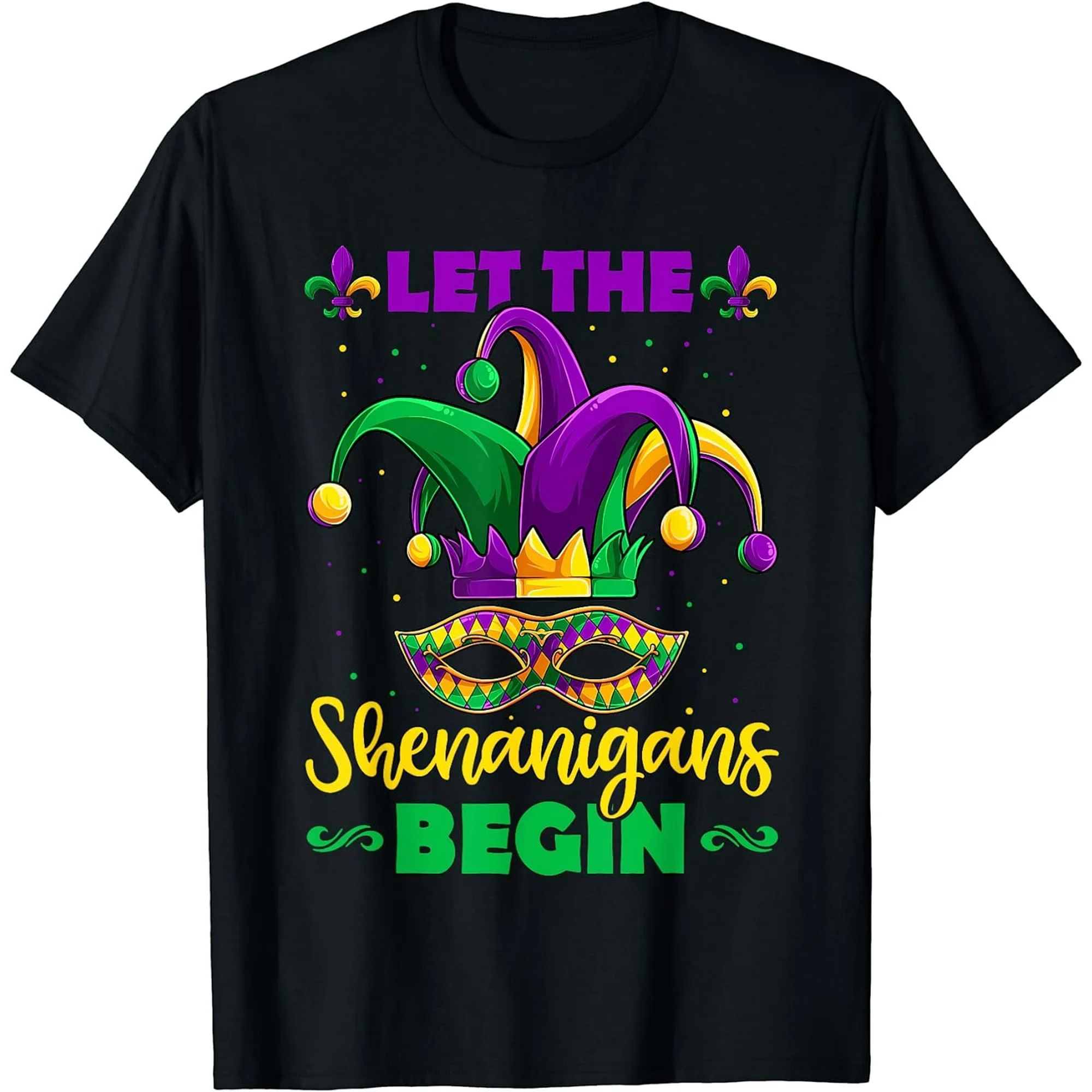 Let The Shenanigans Begin Mardi Gras Kids Men Women T-Shirt | Walmart (US)