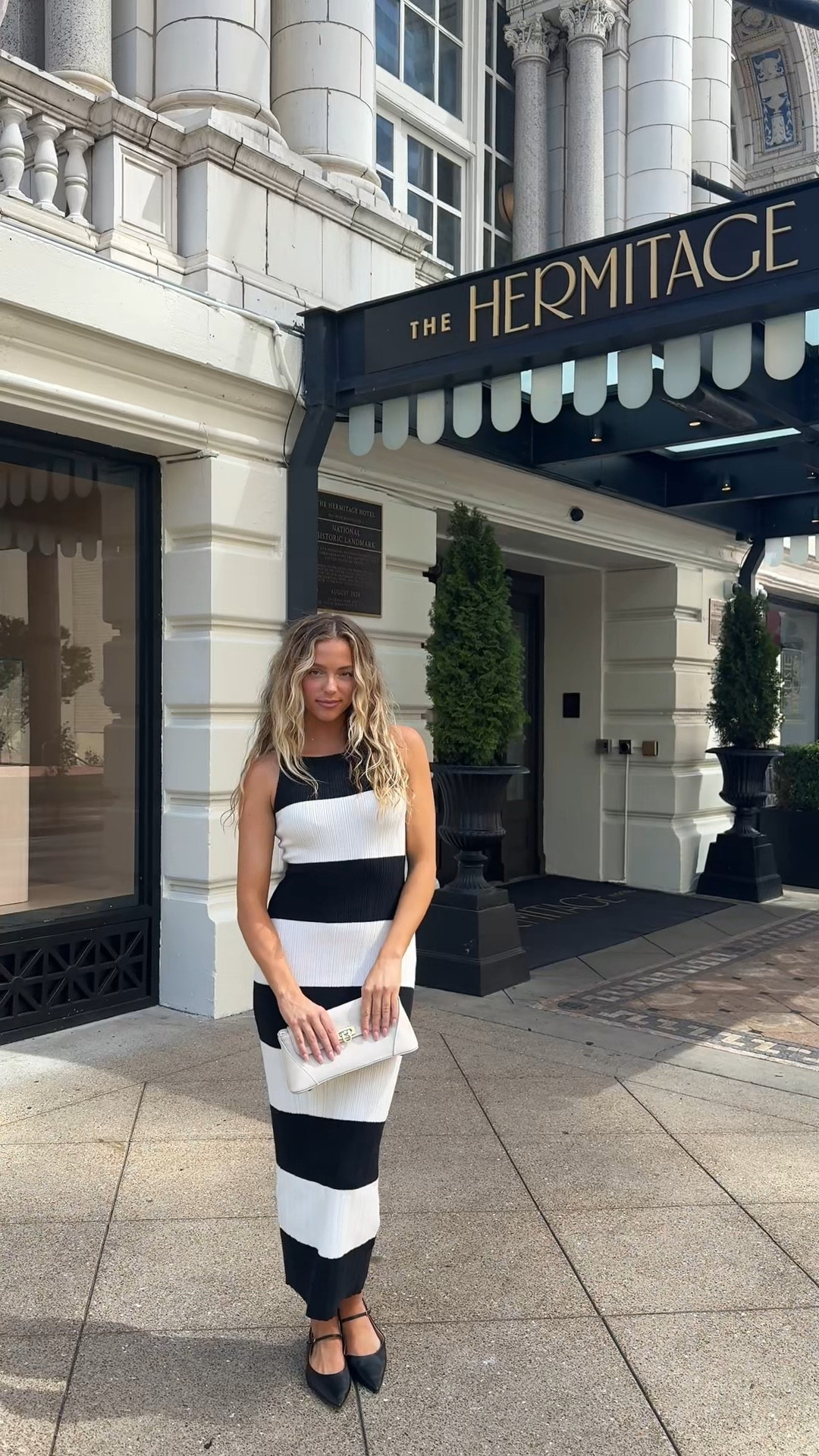 This dress snatches your waist and versatile! It can be dressed up or down. This one is staying in my closet as a fall staple knit dress🖤🤍 #fallinspo #falloutfit #falldress #casual #knit #stripes #laborday

#LTKSaleAlert #LTKVideo #LTKStyleTip