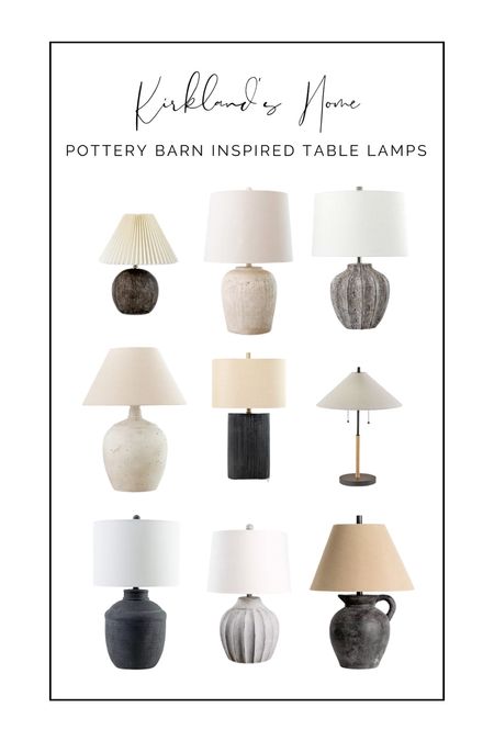 Pottery Barn inspired table lamps from Kirkland’s! These are all 25% off today!

Black lamp, lamp shade, nightstand, living room, bedroom

#LTKhome #LTKstyletip
