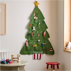 Felt Christmas Tree Advent Calendar | West Elm (US)