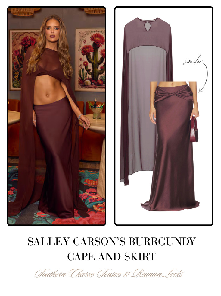 Salley Carson's Season 11 Reunion Look 📸 + Info: Bravo TV Styling: @styledvirginia // Skirt by Jessica Netzler with Ensemble 

 