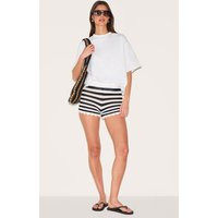 Monochrome Stripe Crochet Shorts | PrettyLittleThing UK