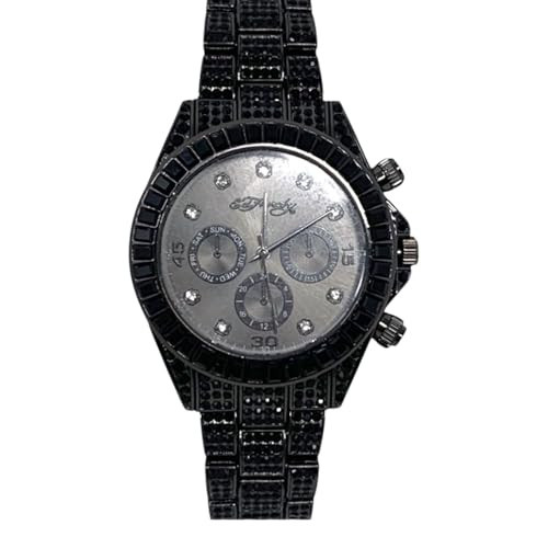 ED HARDY Women's Gunmetal Round Watch with Black Crystals 14591U-42-D02 | Amazon (US)