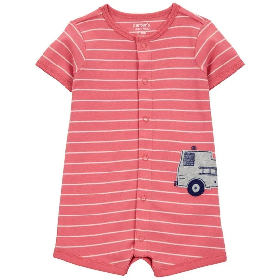 Carter's Child of Mine Baby Boy Romper, One-Piece, Sizes 0/3-24 Months | Walmart (US)