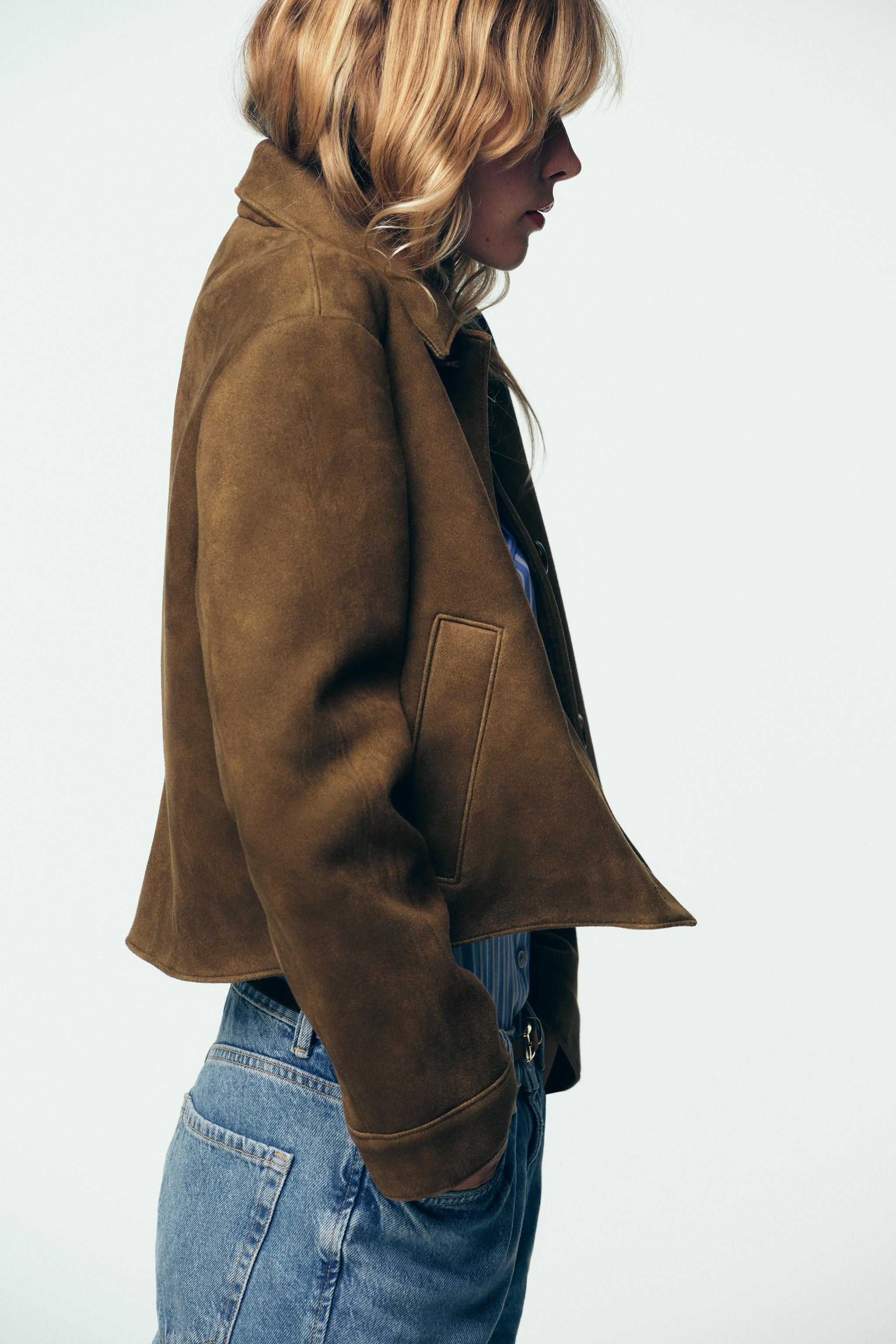 FAUX SUEDE JACKET | Zara US