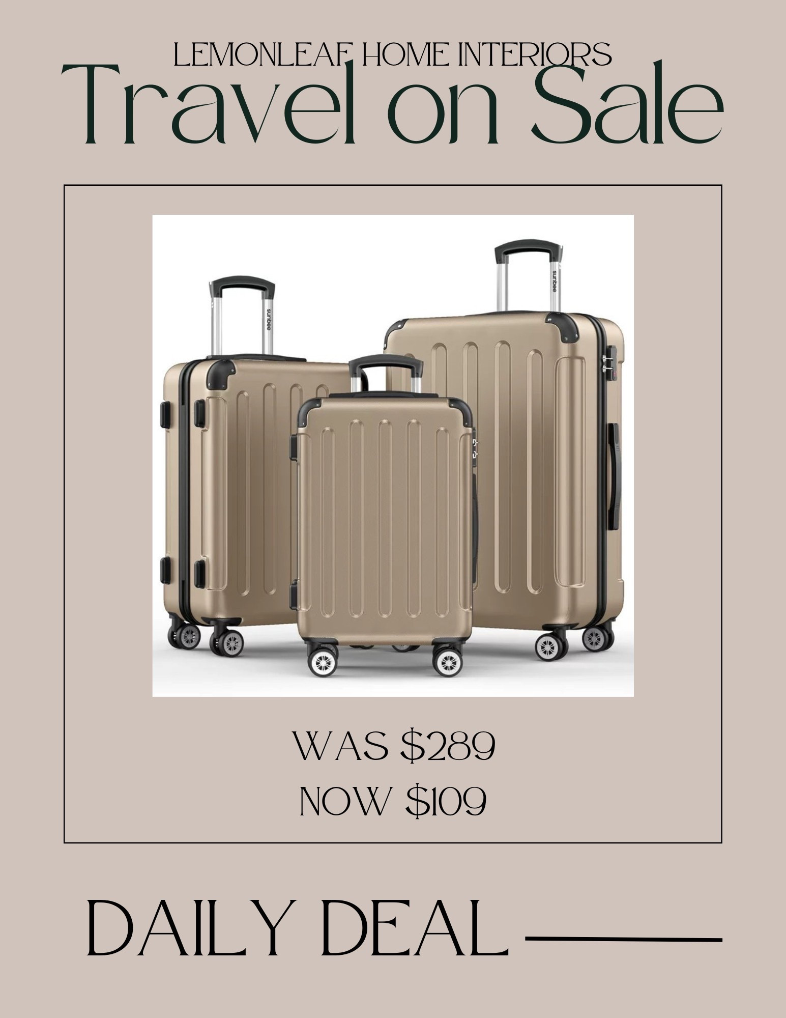 Be ready for spring break travel with good luggage! This three piece luggage sent is on major deal!
Walmart travel


#LTKFindsUnder100 #LTKSaleAlert #LTKTravel