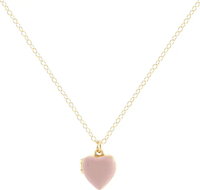 Enamel Heart Locket Necklace | Nordstrom