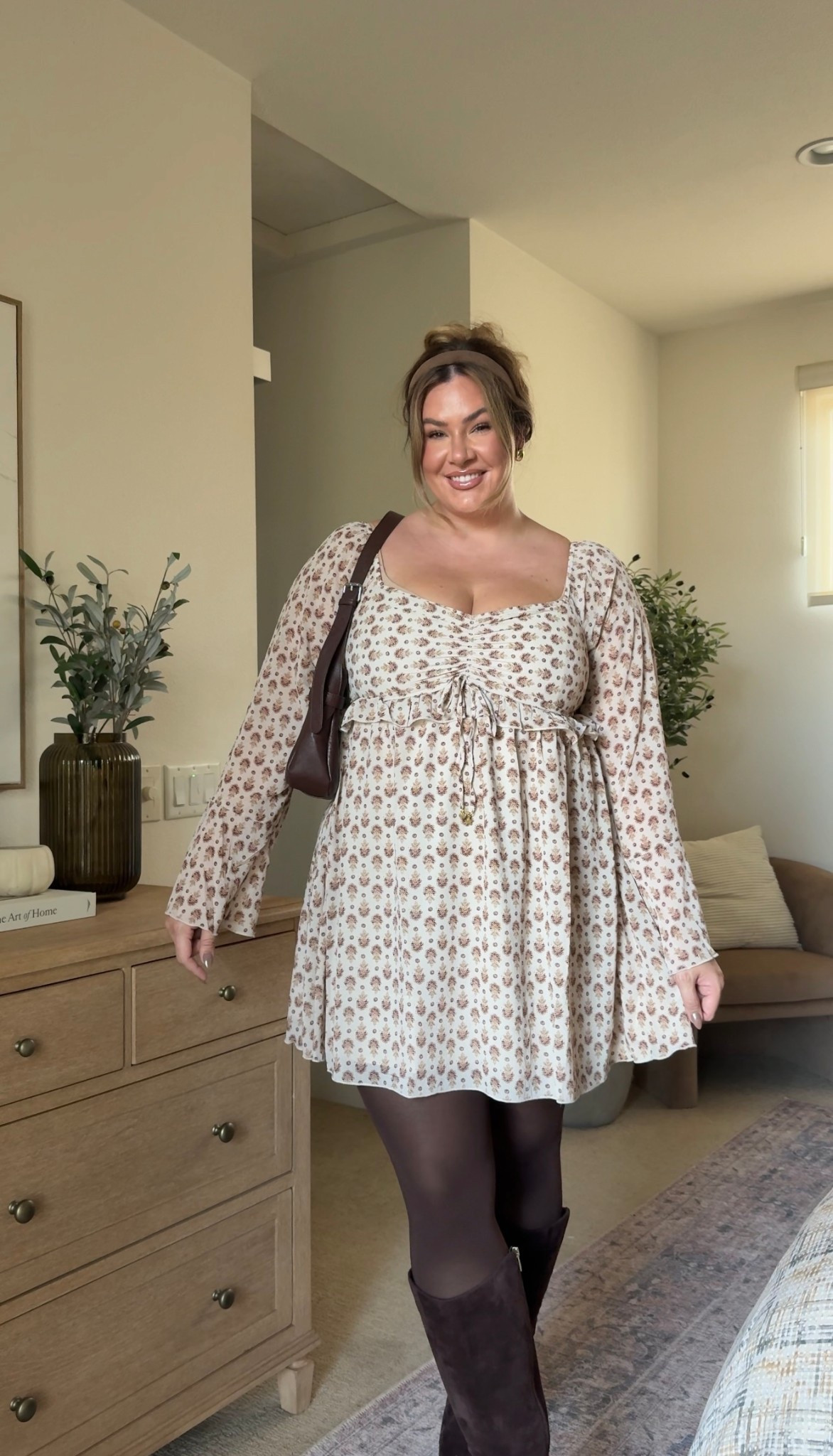 thanksgiving & fall dress outfit inspo 🤎 wearing an xl in this dress!

#LTKHoliday #LTKSeasonal #LTKMidsize