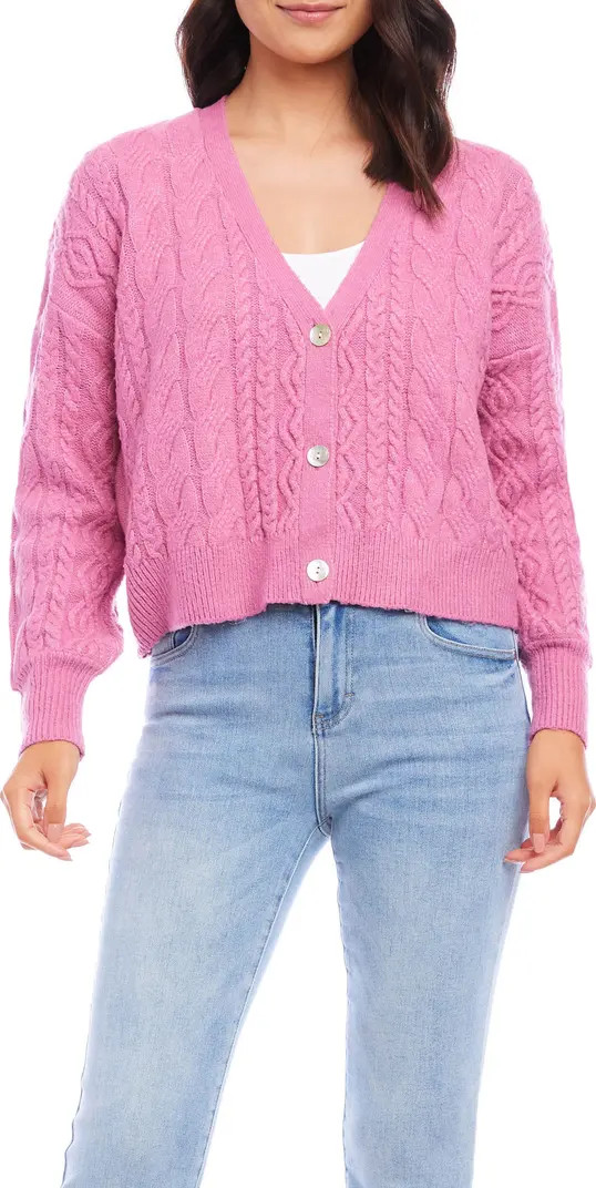 Karen Kane Cable Stitch Cardigan | Nordstrom | Nordstrom