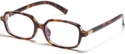 Retro Rectangle Blue Light Blocking Glasses for Women 90s Fake Eyeglasses Y2K Fashion Computer Gl... | Amazon (US)