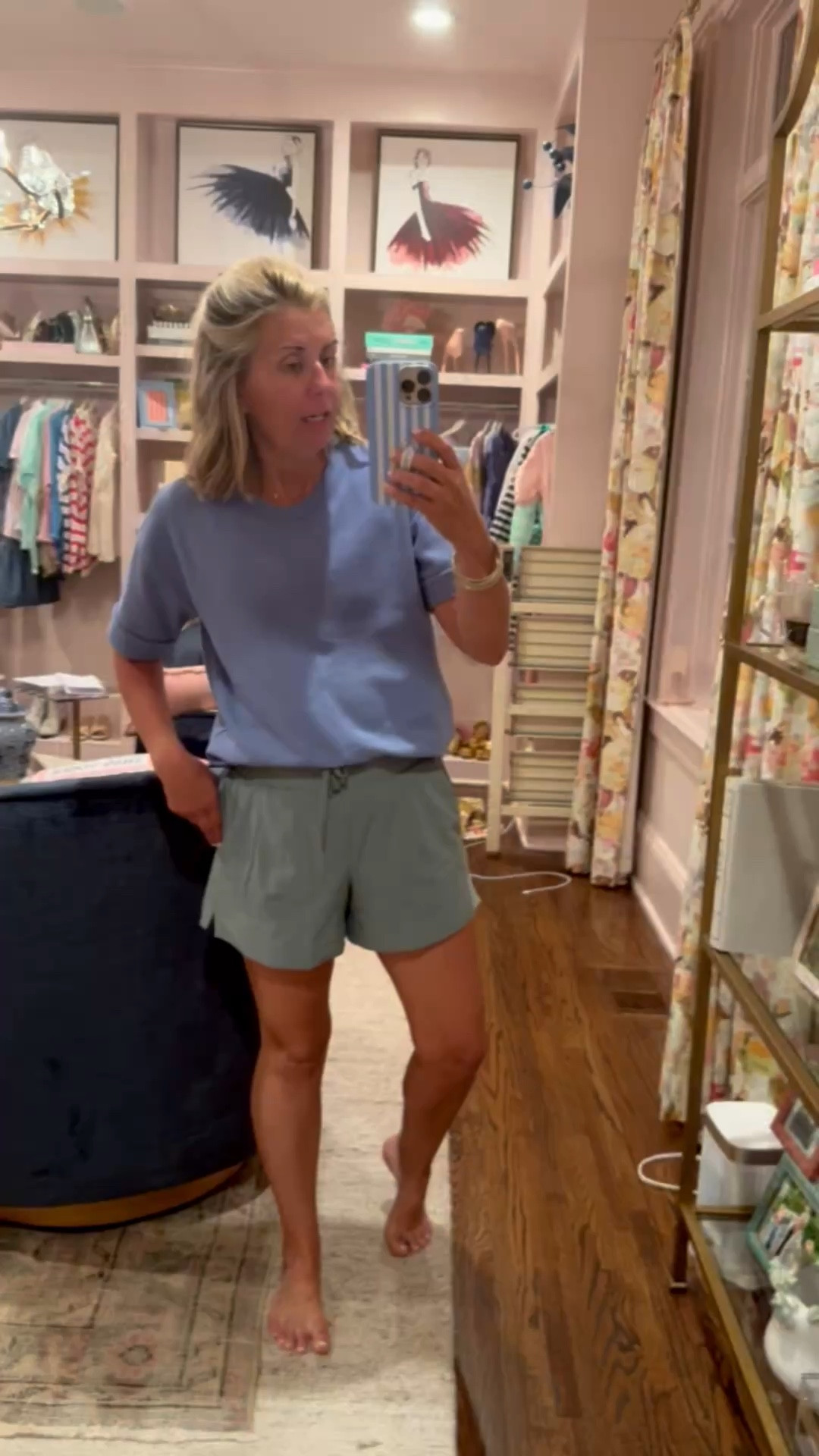 Lilla P tee paired with our best selling tar-jay shorts. Y’all these are good! I’m in xs in both. 
*Use code CMLP15 at Lilla P
*Use code mixandmatchmadness at Loopy

#LTKdayinmylife #LTKmomlife #LTKOver40