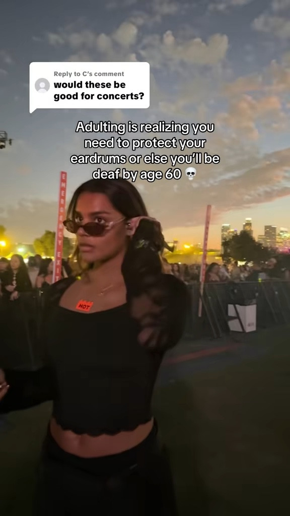 Hot girls wear earplugs so they don’t go deaf when they’re older 

#LTKFestival #LTKootd #LTKdayinmylife