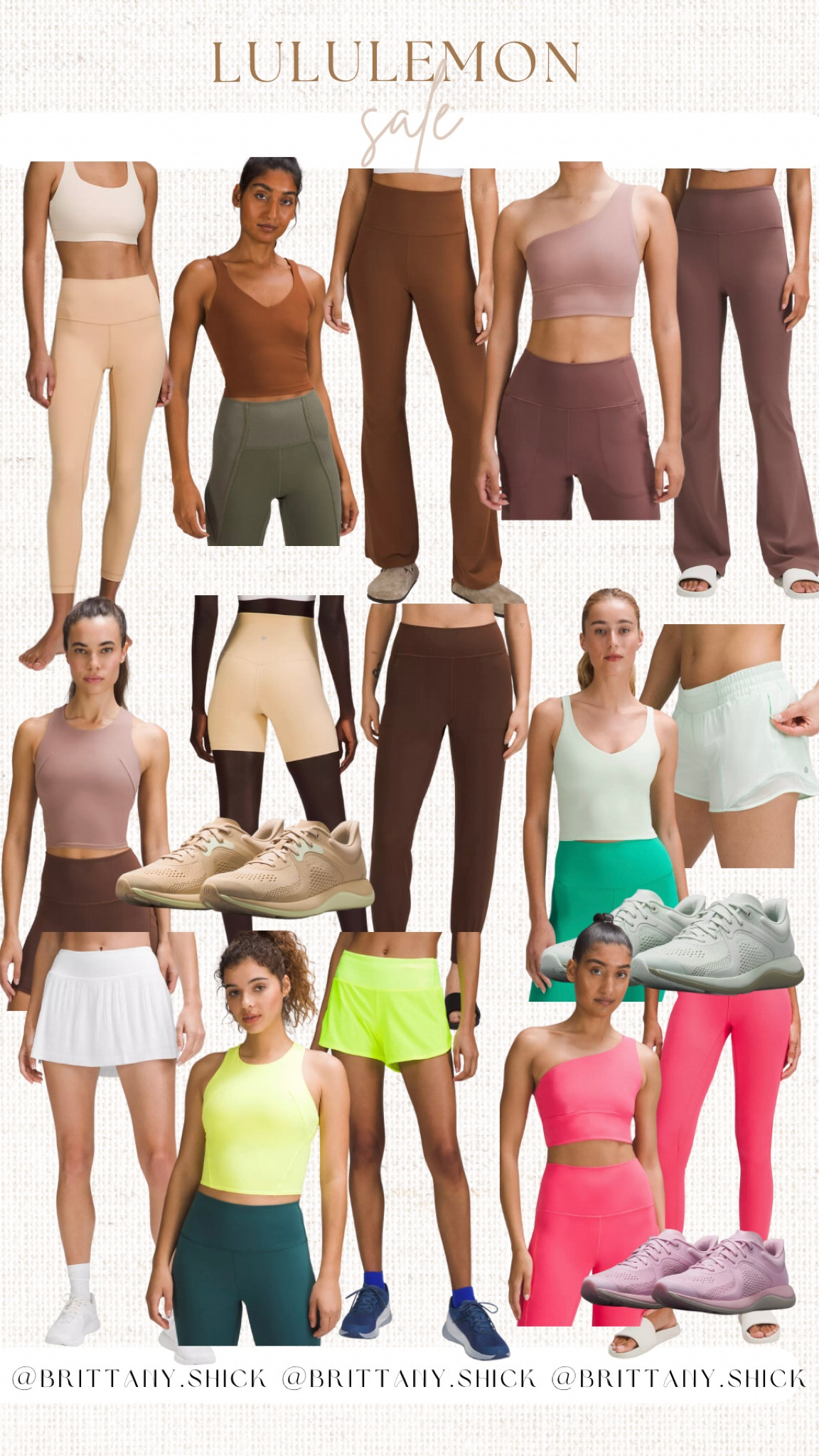 Lululemon Sale Workout Sets Neutral Barbie Pink Neon Yellow Mint Workout Sneakers Shoes Beige Taupe Brown Lipstick Pilates Princess Yoga Running Travel Athleisure 

#LTKFitness #LTKsalealert #LTKunder50