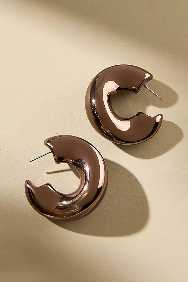 Large Mod Hoop Earrings | Anthropologie (US)