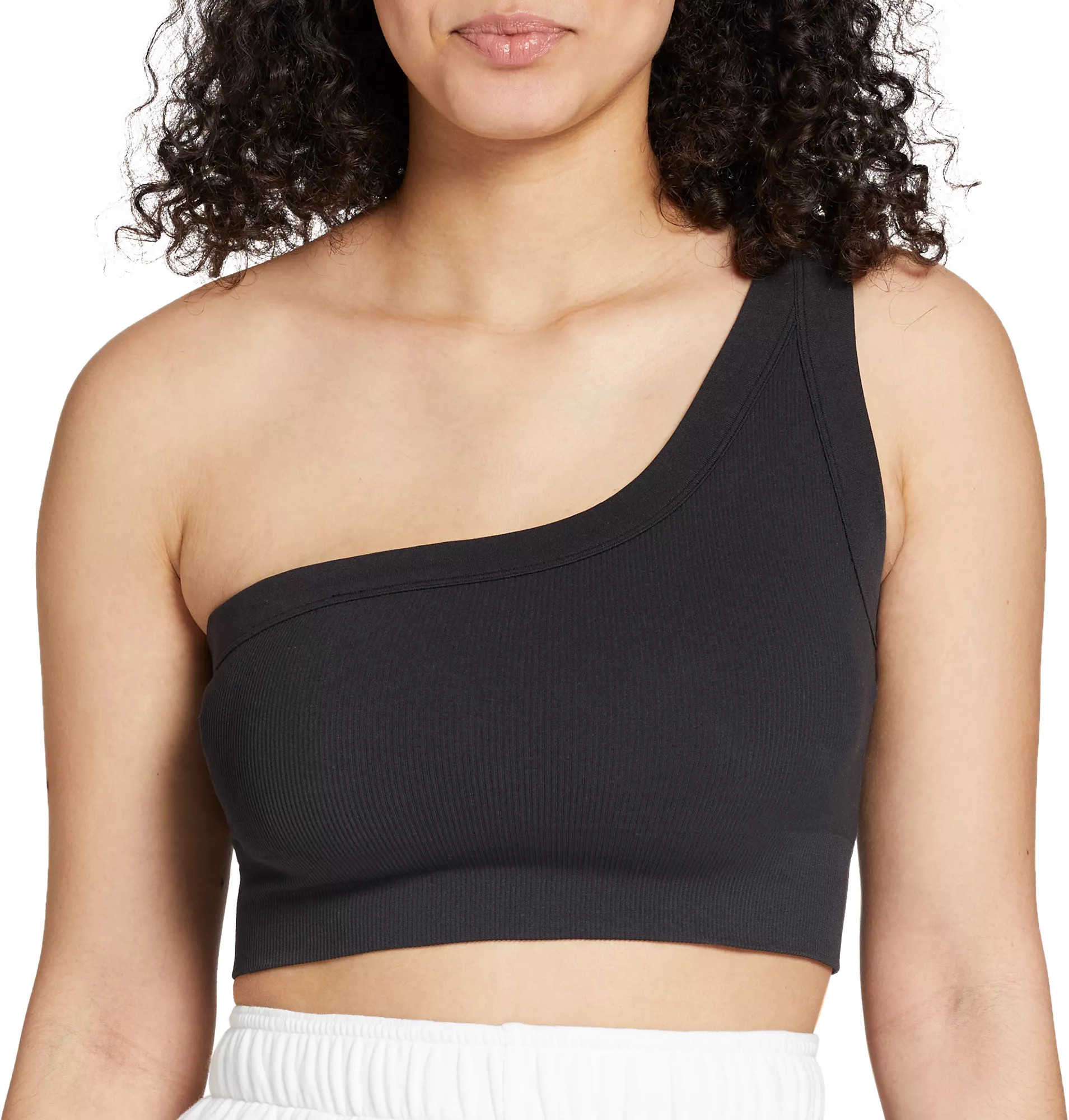 DSG Women's One Shoulder Sports Bra, XXS, Pure Black | Dick's Sporting Goods