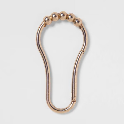 V Hook Shower Curtain Rings Brushed Nickel - Made By Design™ | Target