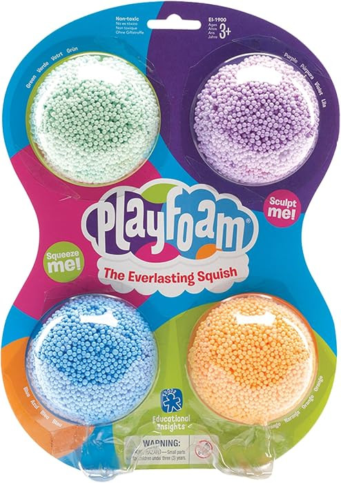 Educational Insights Playfoam Classic 4-pack - Preschool Sensory Toys for Kids, Moldable Squishy ... | Amazon (US)