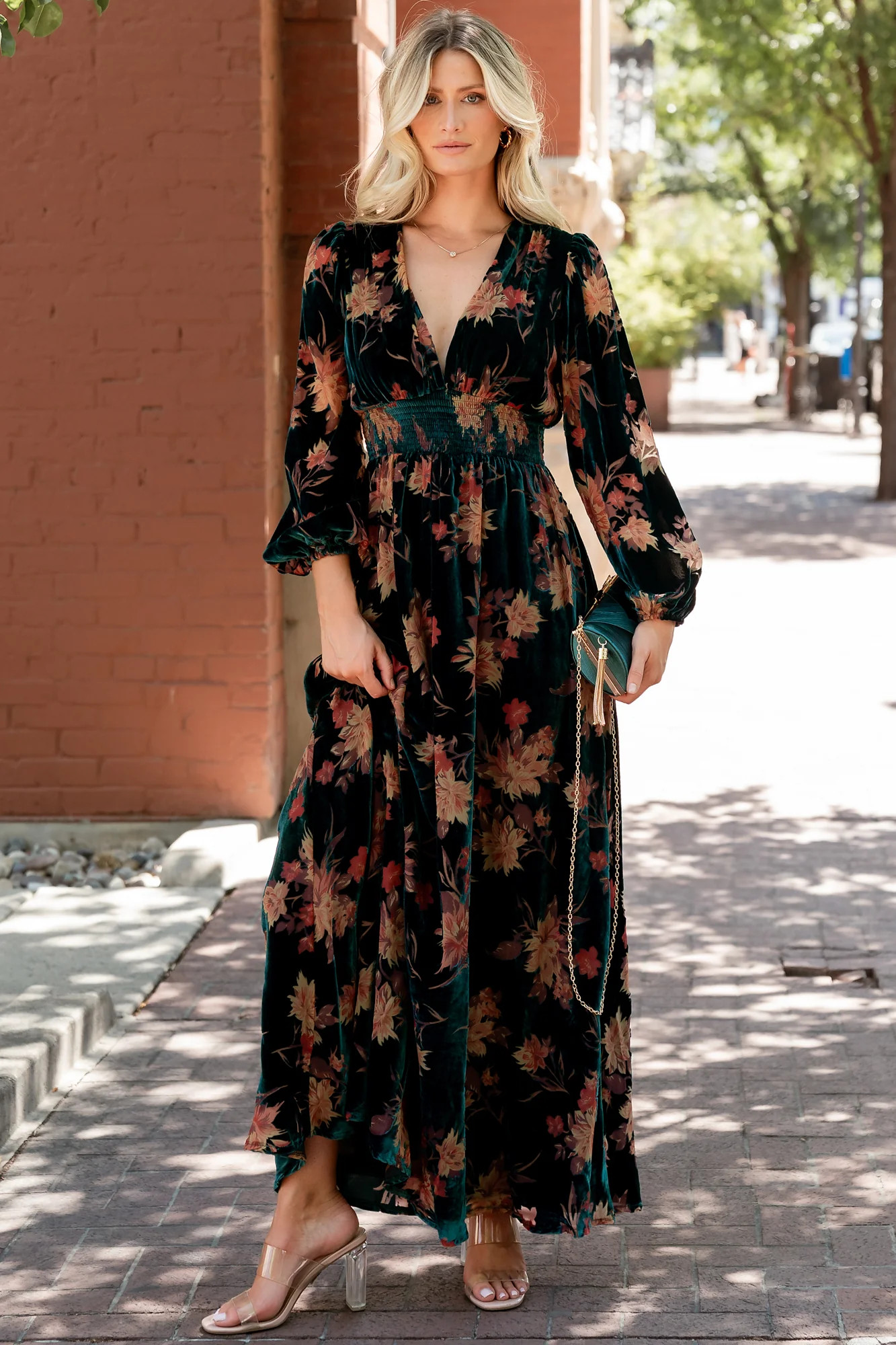Elina Maxi Dress | Jade Multi Floral | Baltic Born