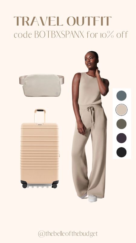 Travel outfit, spanx loungewear matching set, Beis luggage, Lululemon crossbody bag 

#LTKSeasonal #LTKstyletip #LTKtravel