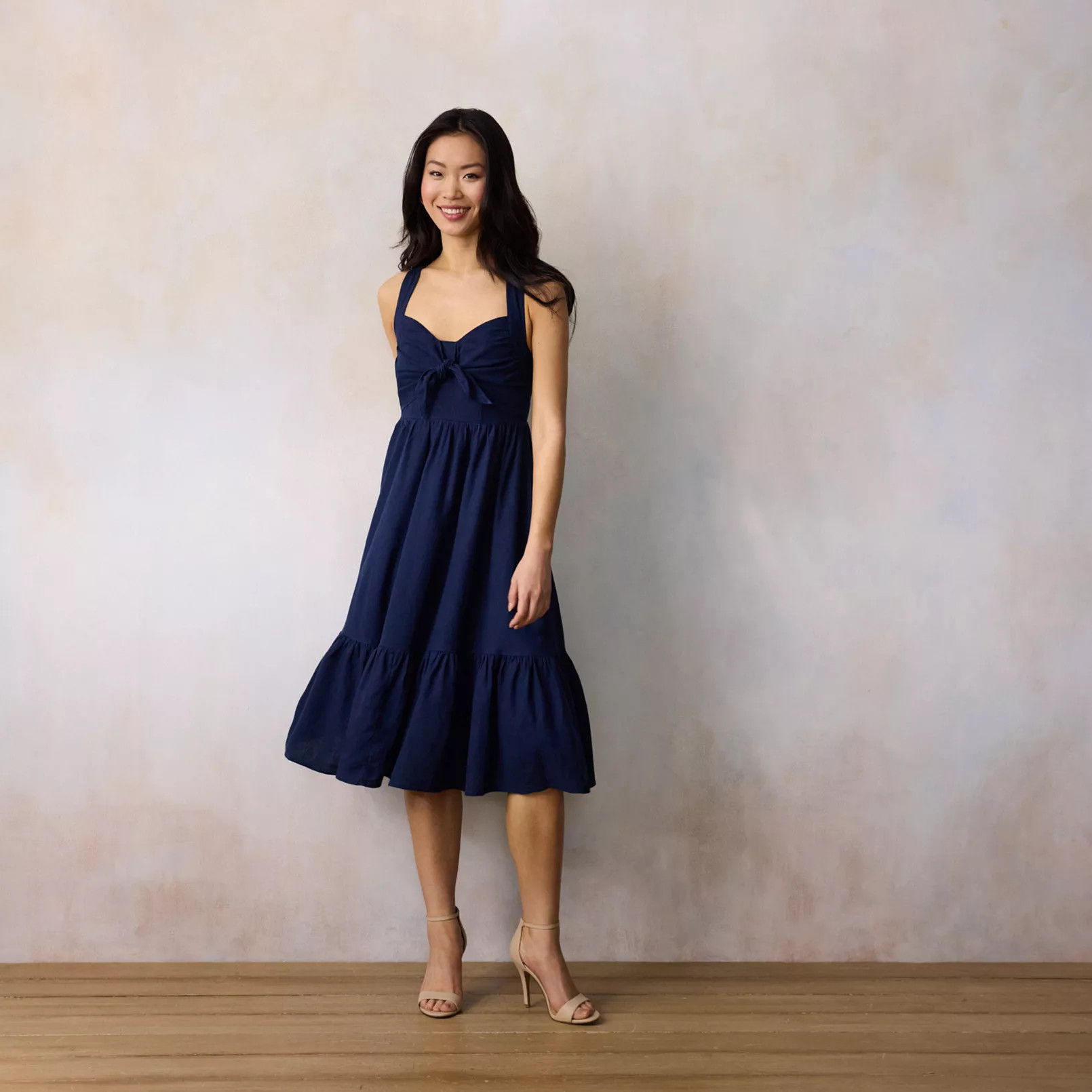 Women's LC Lauren Conrad Sleeveless Tiered Midi Dress | Kohl's