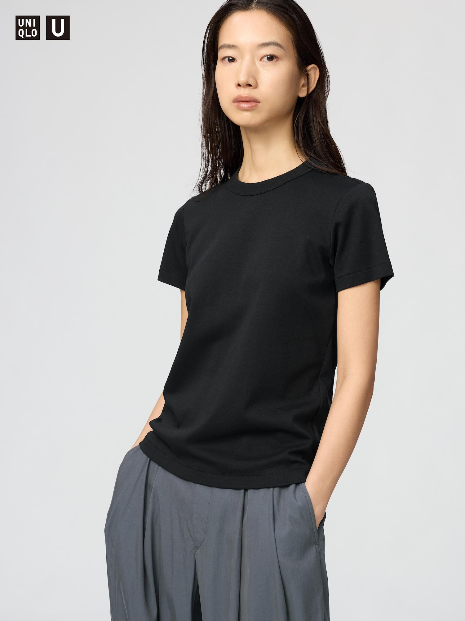 Women's Crew Neck T-Shirt Black 2XL UNIQLO US | UNIQLO (US)