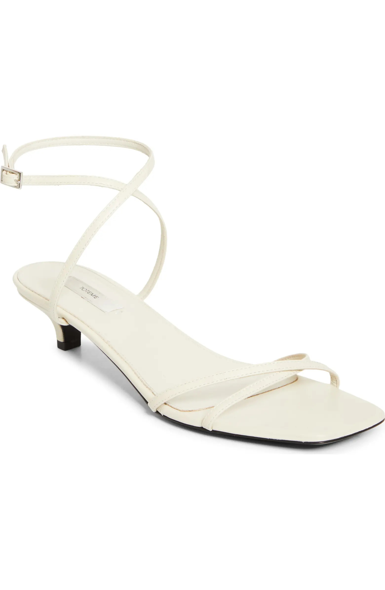TOTEME Crossover Kitten Heel Sandal (Women) | Nordstrom | Nordstrom