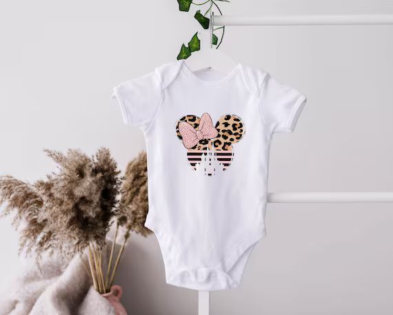 Disney Leopard Onesie, Disney Onesie, Disneyworld Onesie, Minnie Onesie, Funny Onesie, Baby Suit,... | Etsy (US)