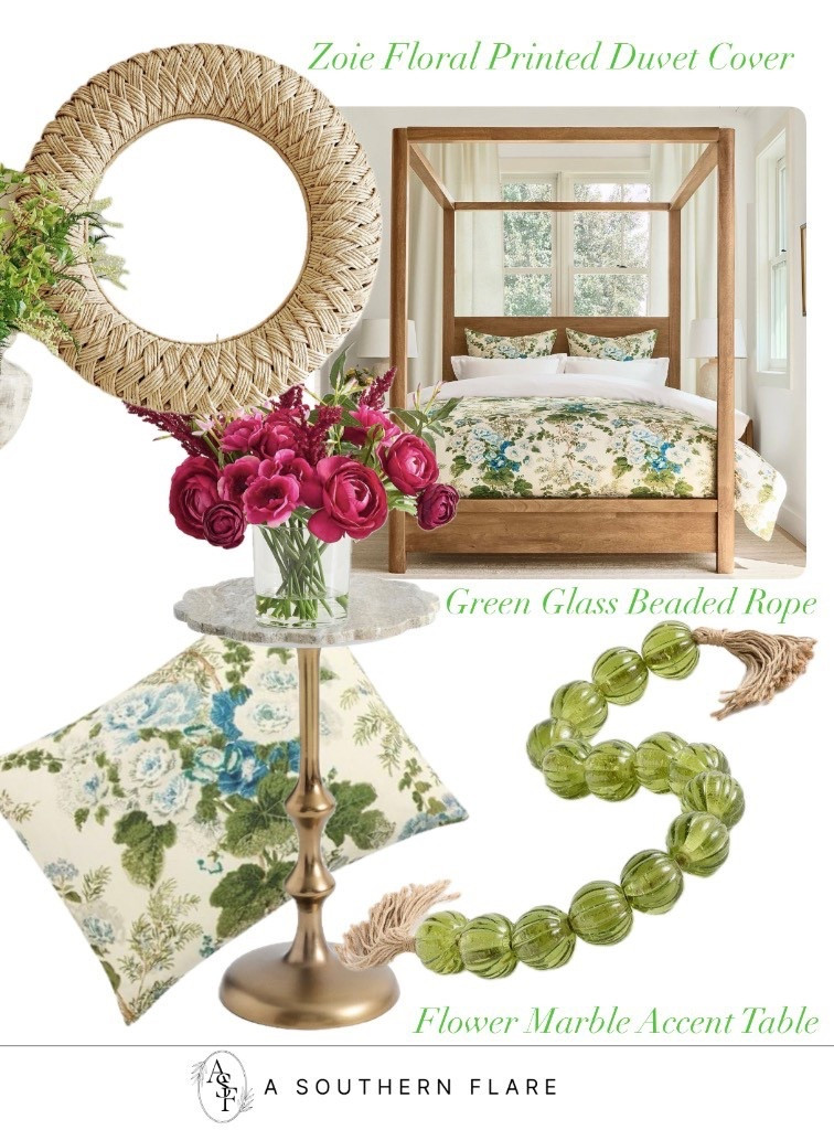 New Home Decor, woven mirror , bedding, marble Side table, greenery

#LTKFindsUnder100 #LTKHome #LTKOver40