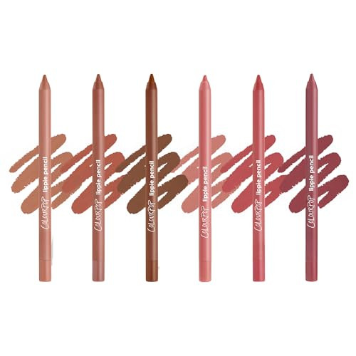 ColourPop Lined and Defined Lippie Lip Pencil Kit - High-Pigment, Long-Lasting & Sharpenable Lip Liner with High-Impact Color - Nude Pink + Brown Shades with a Matte Finish (6 Count) | Amazon (US)