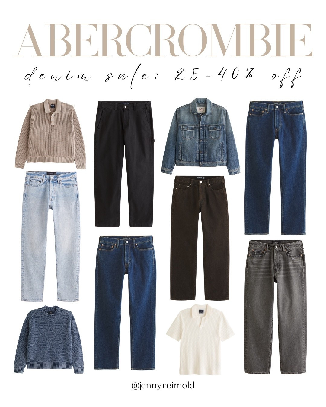 This Abercrombie denim sale is so good! 25-40% off jeans and 20% off almost everything else. This is the perfect time to stock up on men's basics! 

#LTKMens #LTKSaleAlert