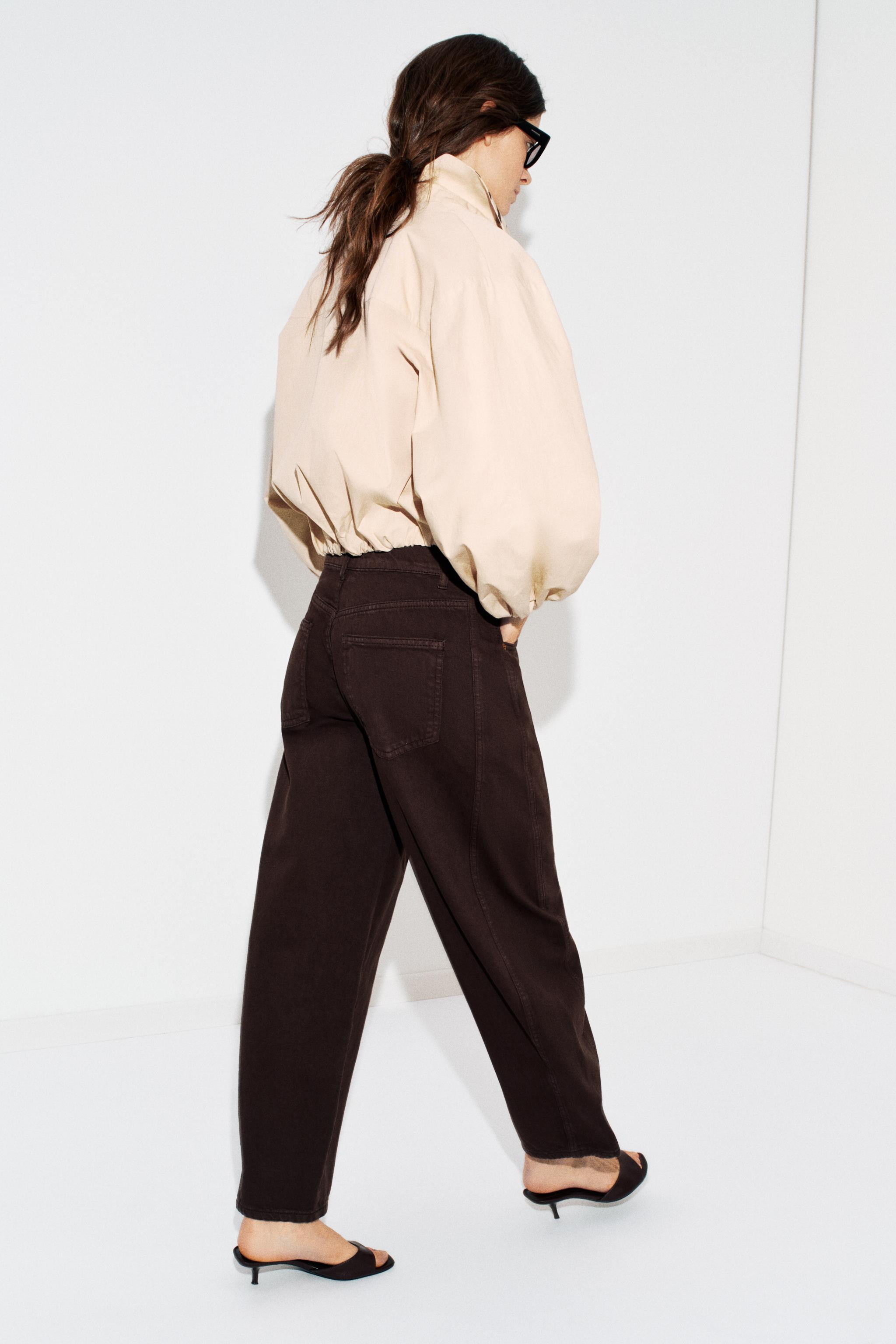 Z1975 MID-RISE BARREL ANKLE JEANS | Zara US