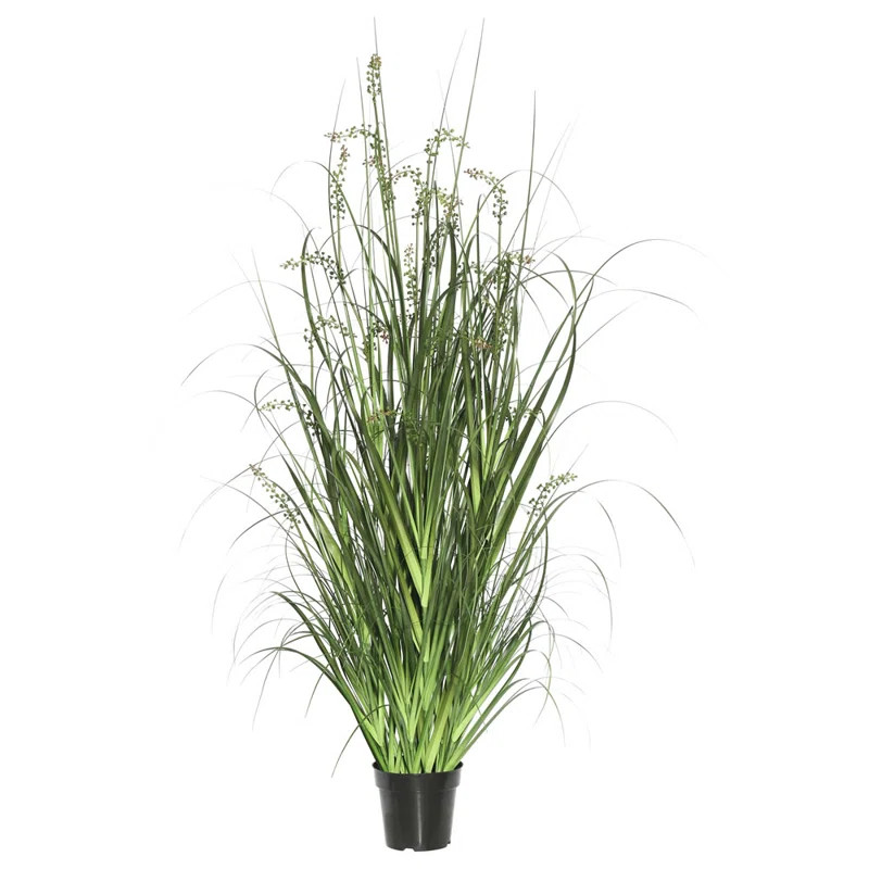 PVC Artificial Potted Green Sheep's Grass and Plastic Grass | Wayfair North America