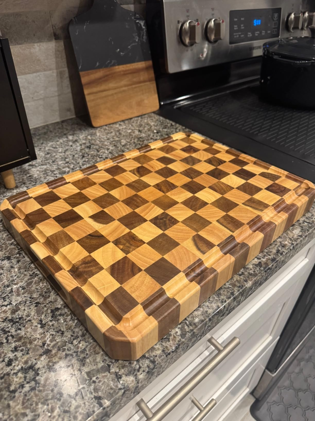 Acacia Wood Cutting Boards for Kitchen-Large Wooden Cutting Boards for Chopping Meat, Cheese, Fru... | Amazon (US)